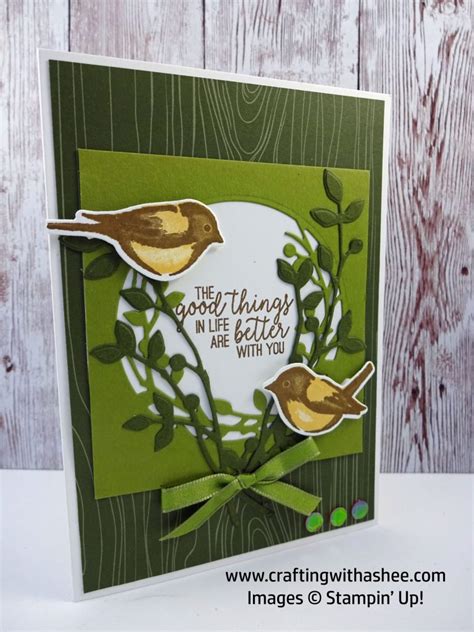 How to use Birds & Branches Stamp Set in a Card – Crafting with Ashee