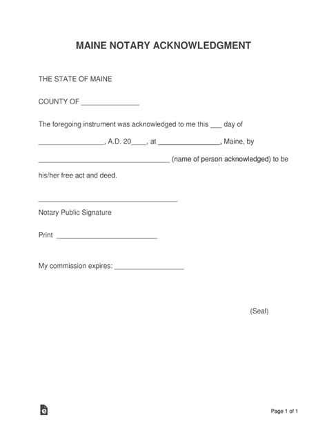 Me Notary Acknowledgement 2017 2021 Fill And Sign Printable Template