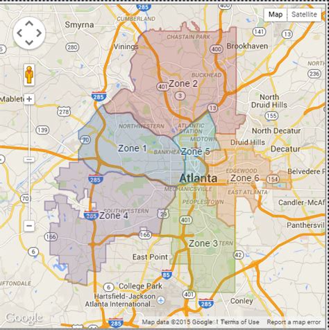 City Of Atlanta Police Zone Map