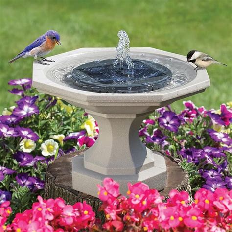 Solar Powered Easy Bird Fountain Kit Great Addition To Your Garden