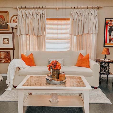 Orange Living Room With Modern Farmhouse Interior Soul And Lane