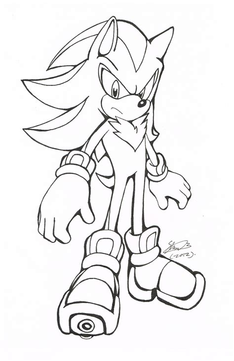 Blend the shades using a blending stump to have a gradual transition of the shade. Shadow The Hedgehog Drawing at GetDrawings | Free download