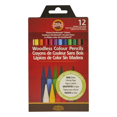 Koh I Noor Progresso Woodless Colored Pencil Set 12 Colors Walmart