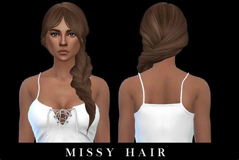 Leo 4 Sims Missy Hair Recolored Sims 4 Hairs
