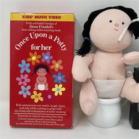 Vintage Once Upon A Potty Time Bundle Set Book Vhs Plush Doll Etsy