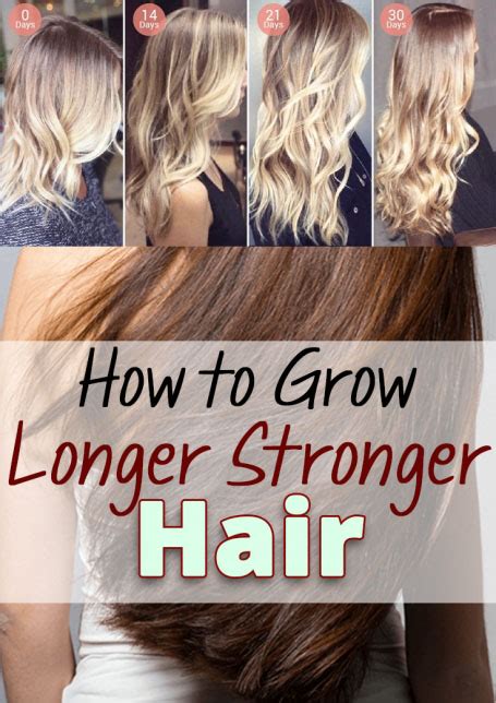 how to grow longer stronger hair