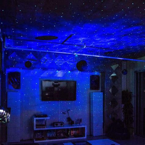 A starscape animation showing the components of the infinity star ceiling system and the installation method. SKYlite Laser Projector | Starry Sky Effect | Star lights ...