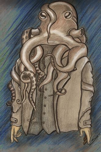Octopus Man By Suat Serkan Celmeli Media And Culture Cartoon Toonpool