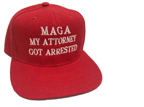 Alternative Maga Hat My Attorney Got Arrested In Red Ebay