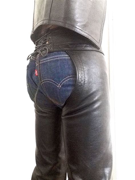 New 501 Levis In Chaps Leather Men Leather Black Leather