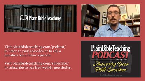 Plain Bible Teaching Podcast Special Announcement Youtube