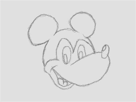 Mickey Mouse Line Drawing By Spacetiredlife On Deviantart