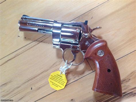 Cot Python 357 Magnum 4 Bright Nickel Mfg 1968 New Unfired