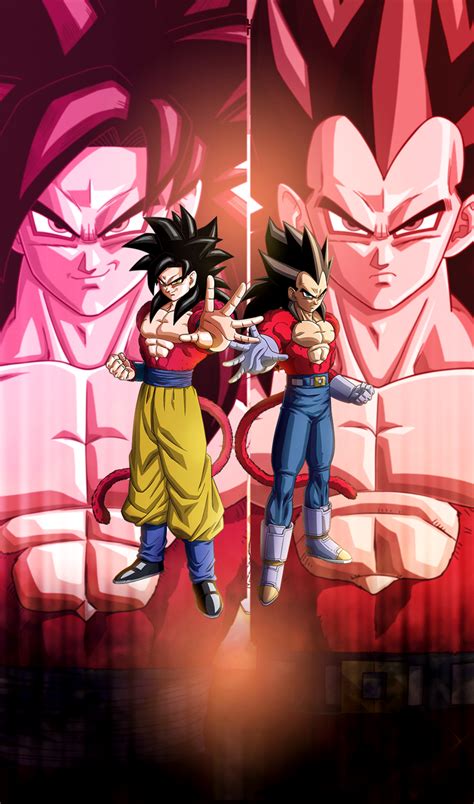 Goku Vegeta Ssj4 Bg 2 [dokkan Battle] By Maxiuchiha22 On Deviantart Dragon Ball Gt Dragon