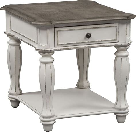 Maybe you would like to learn more about one of these? Magnolia Manor Antique White End Table from Liberty ...