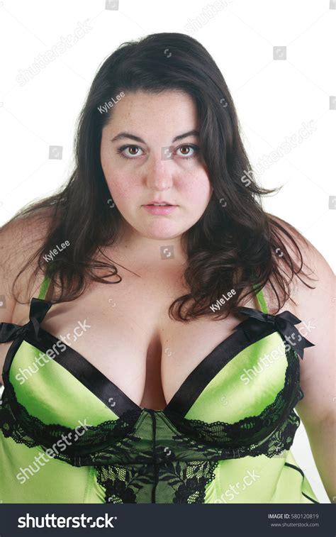 Plus Size Bbw Brunette Woman Posing Stock Photo Edit Now