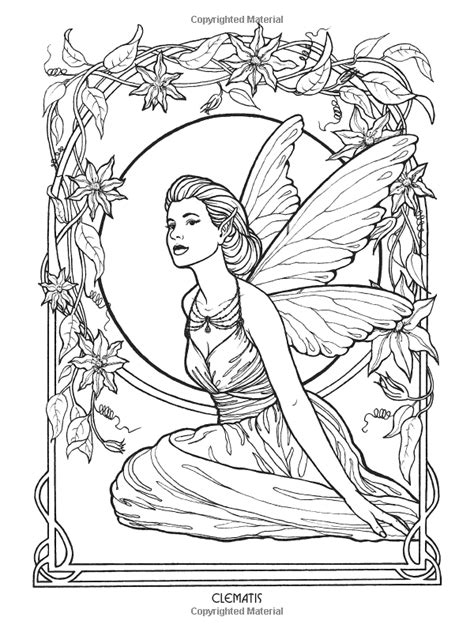 Floral Fairies Coloring Book Dover Coloring Books Carol Craig