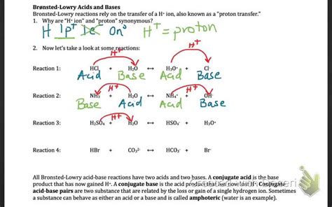 The ultimate guide to conjugate acid base pairs: a worksheet with