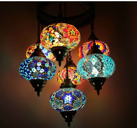 So depending on the size of your room or hall, you can choose whether to get a ceiling lamp or a lovely chandelier to add some culture and flavor to the room. Multicolour Turkish Moroccan Style Large Mosaic Hanging ...