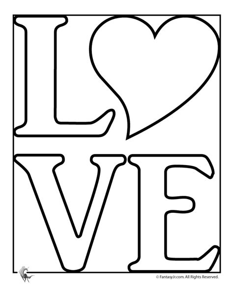 Love Coloring Pages, Heart Coloring Pages