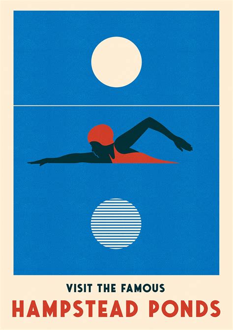 Outdoor Swimming Posters By Telegramme Paper Co