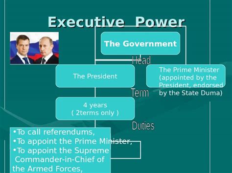The Political System Of Russia Legislative Executive