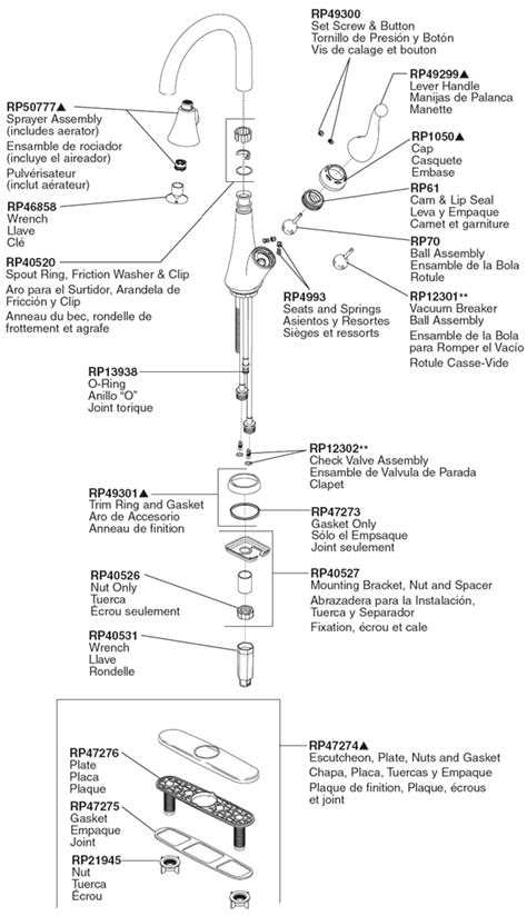 A few owners who purchased this faucet were concerned that the top part of the soap. PlumbingWarehouse.com - Delta Kitchen Faucet Parts For ...