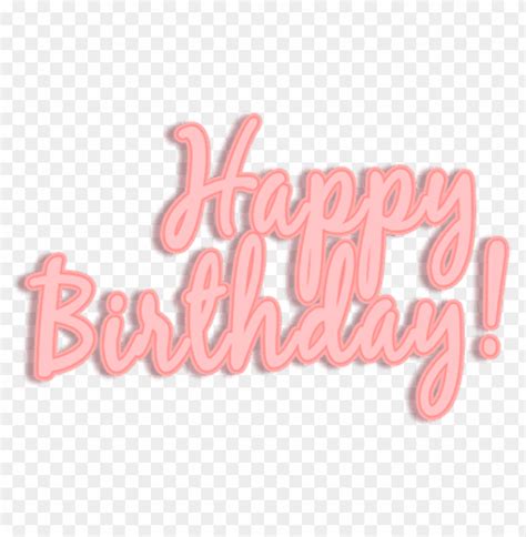 Free Download HD PNG Happy Birthday Pink PNG Transparent With Clear Background ID TOPpng