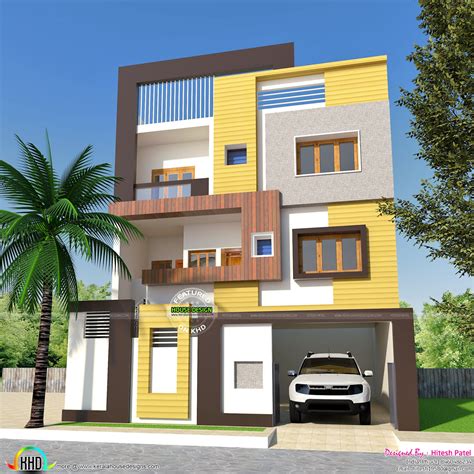 20 x 60 house plan design india arts for sq ft plans designs floor ranch homes lrg all about house and floor plans ~ house plan design for 20 x 60 sq. 2 BHK, small double storied home 1200 sq-ft - Kerala home ...