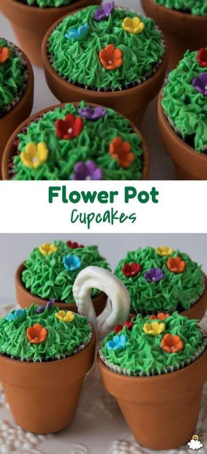 Cupcakes Flower Pot Fun 23 Ideas Spring Cupcakes Cupcake Flower Pots