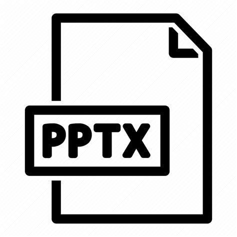 Document File Pptx Extension Format Pptx File Icon Download On
