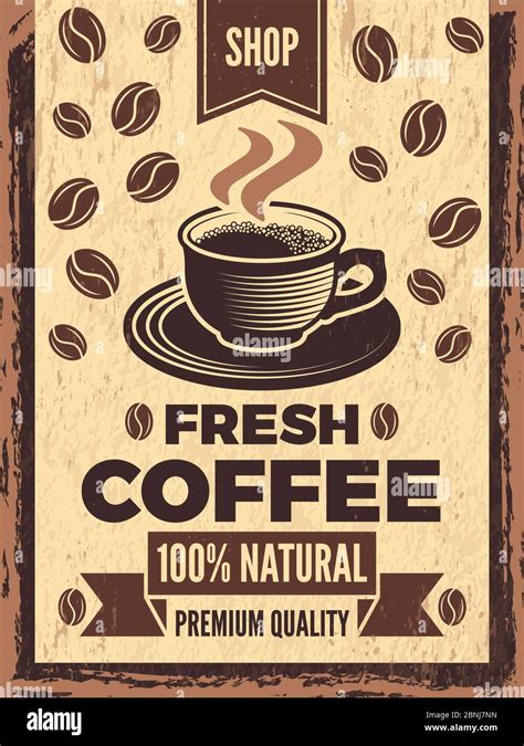 Poster In Retro Style For Coffee House Stock Vector Image And Art Alamy