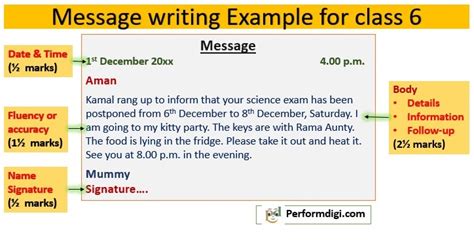 Your younger brother/sister has recently won a district level football championship match on district level wherein a. Message writing CBSE for class 6 Format, Examples, Worksheet