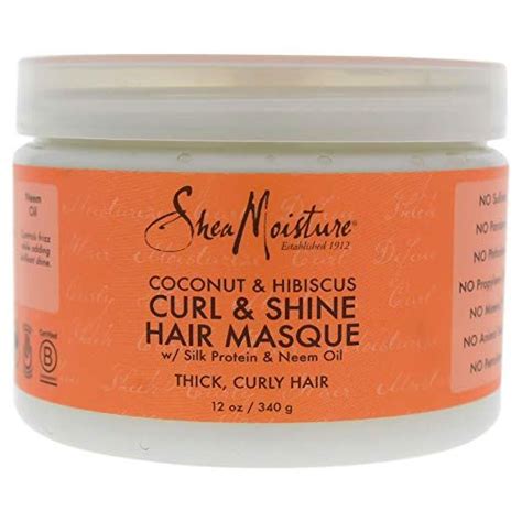 Shea Moisture Coconut & Hibiscus Hair Masque, 12 ounces ...