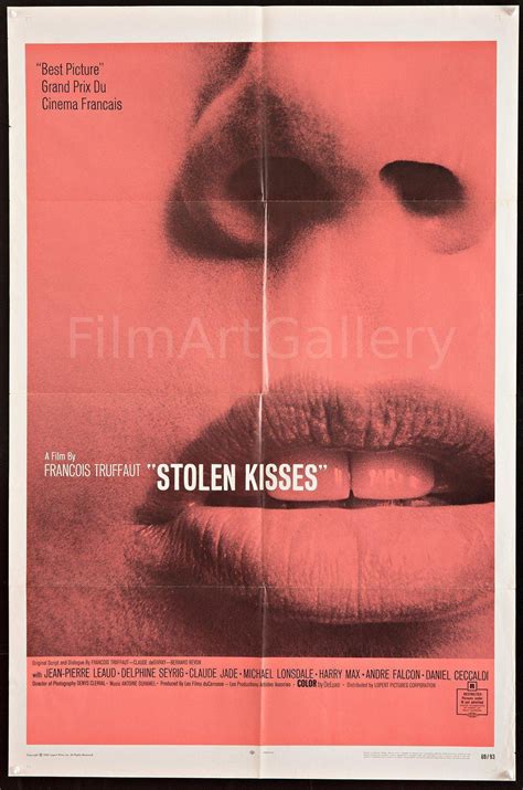 Stolen Kisses Baisers Vols Vintage Movie Poster