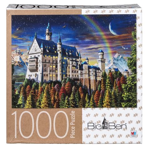 Big Ben 1000 Piece Adult Jigsaw Puzzle Castle Neuschwanstein