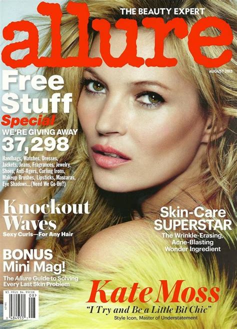 Kate Moss Is The Cover Star Of Allures August 2013 Issue Fashion