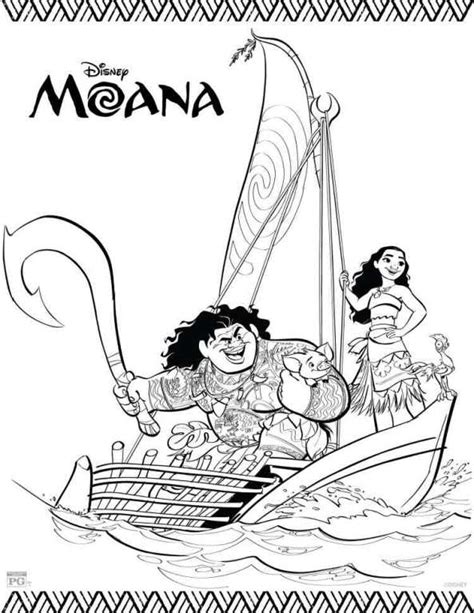 Moana Coloring Pages