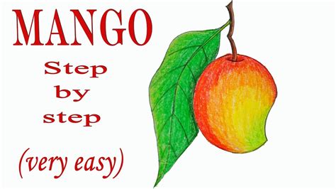 You could see a simple. How to draw a mango step by step ( very easy) - YouTube