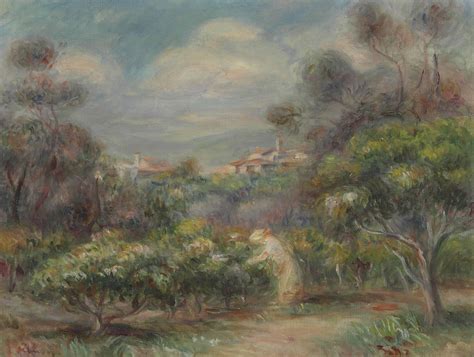 Pierre Auguste Renoir 1841 1919 Paysage Près De Cagnes Christies