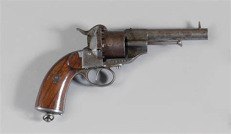 Revolver à Broche Lefaucheux Type 1858 Six Coups Calibre 12 Mm Canon