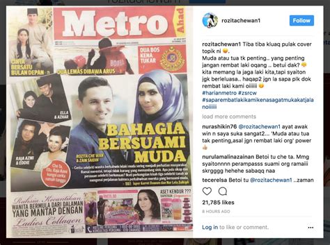 Rozita che wan nafi fail cerai melodi 2018. "Muda Tua Tak Penting, Tapi Jangan Rembat Suami Orang ...