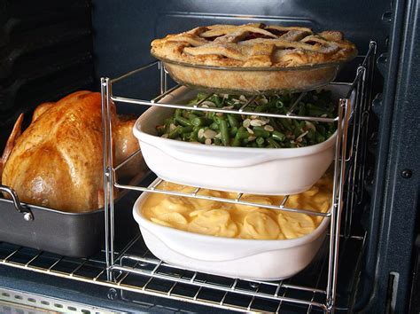Place a baking sheet on a lower oven rack and preheat the oven to 425 degrees f (220 c). 3-Tier Oven Baking Rack