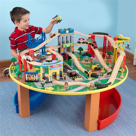 The table is made out of sturdy. Kids City Explorer's Train Set - Kid Kraft | Cuckooland