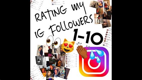 Rating My Ig Followers 1 10 Youtube