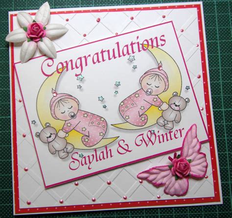 Sharing A Card For Twin Girls Birthday Cards Baby Cards Cards