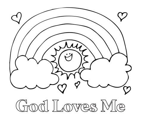 As we know, the most popular exercise for children might be shading. 7 Best God Loves Me Printable - printablee.com