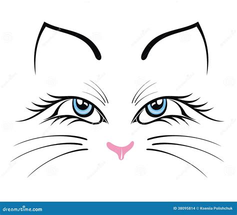 Silueta De Cara Gato Cat Face Silhouette Silueta De La Cara De Un
