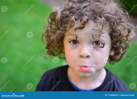 Boy With The â€œpretty Pleaseâ€ Pout Stock Image Image Of Contrive