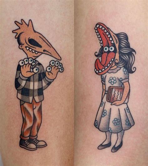 Stunning Beetlejuice Tattoo By Barbara And Adam Maitland